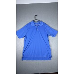 Adidas Golf Polo Shirt Mens Extra‎ Large Blue Climalite Performance Athletic